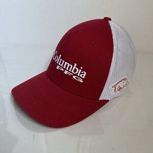 Columbia PFG mesh Collegiate Cap Arkansas Razorbacks